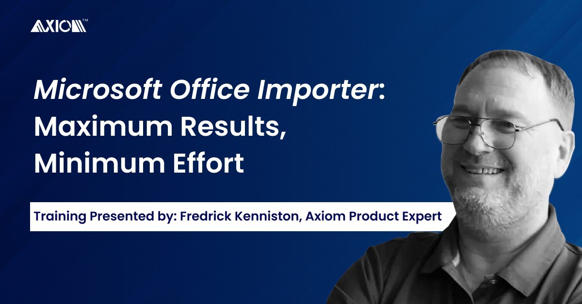 Microsoft Office Importer Maximum Results, Minimum Effort