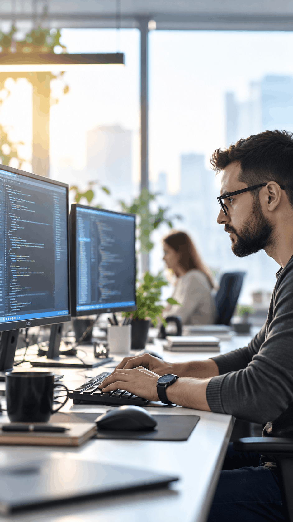 Focused-Developer-at-a-Sunlit-Workstation
