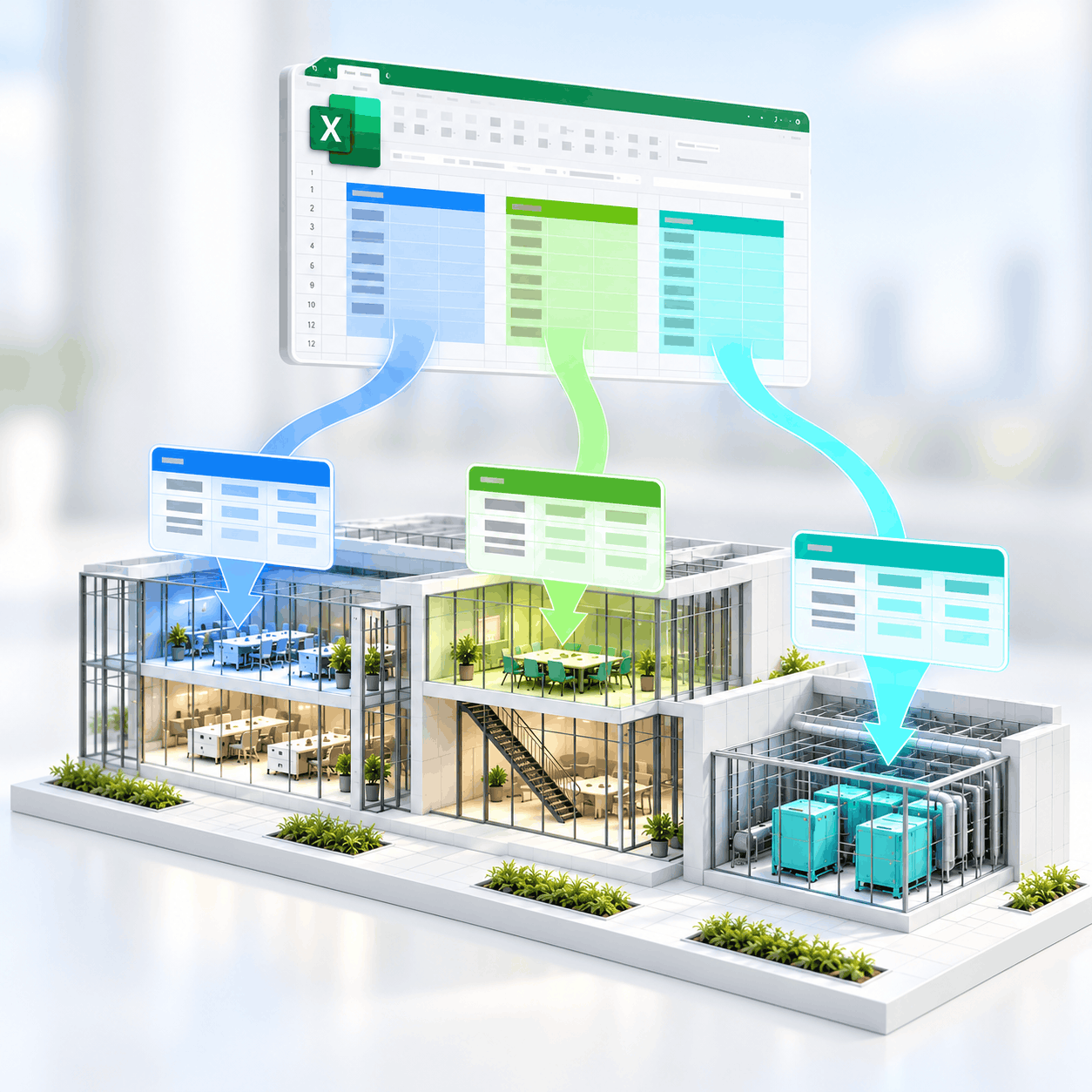 Excel-Data-Flow-into-Smart-Building