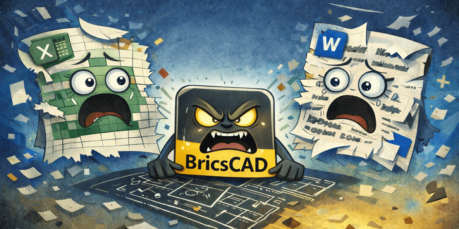 The CAD showdown - Excel vs Word
